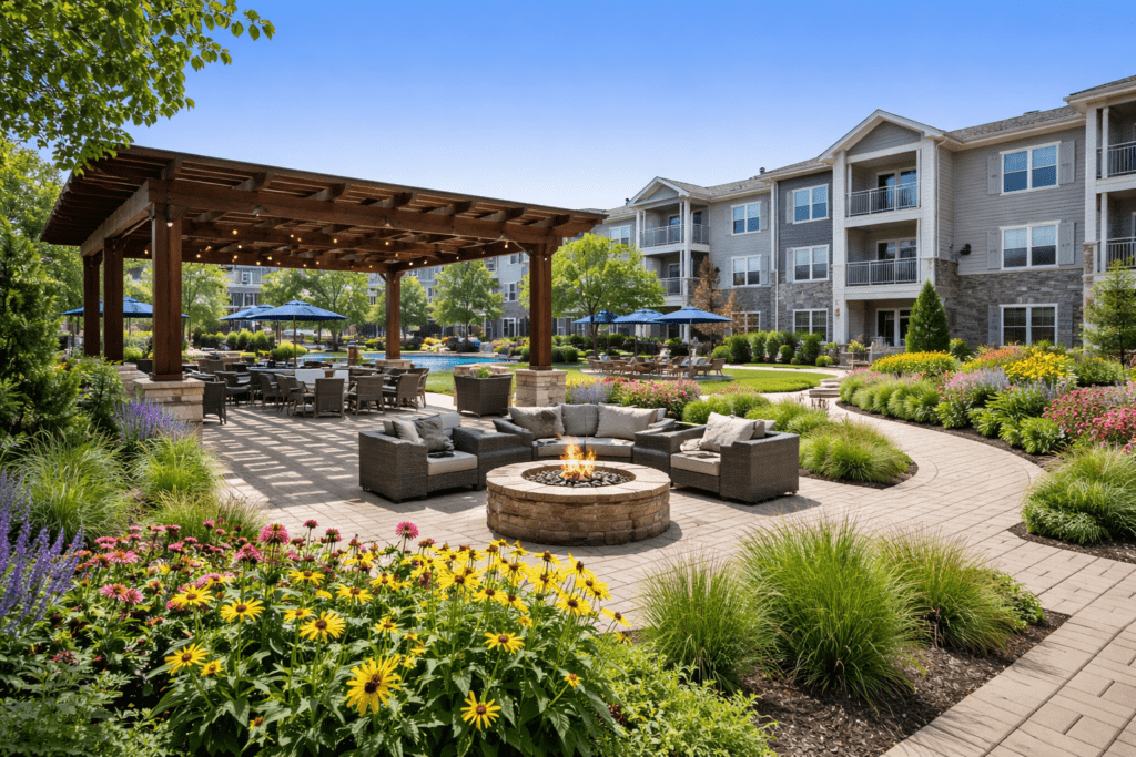 common area and exterior apartment painting